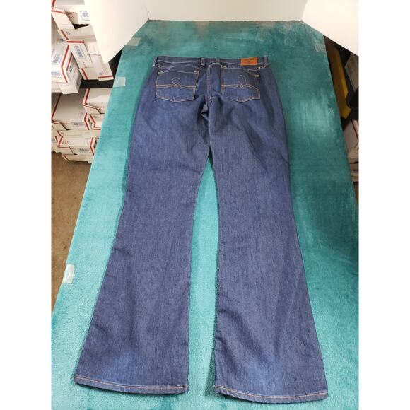 Lucky Brand Jeans Size 10 Womens Blue Stretch Pants Dark Mid Rise Sofia Bootcut - Picture 11 of 13